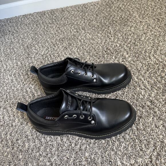VTG Skechers Men US 13 Genuine Leather Chunky Lace Up Oxford Work Lug Shoes main image 6